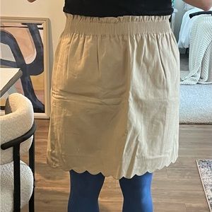 Linen mini skirt from jcrew